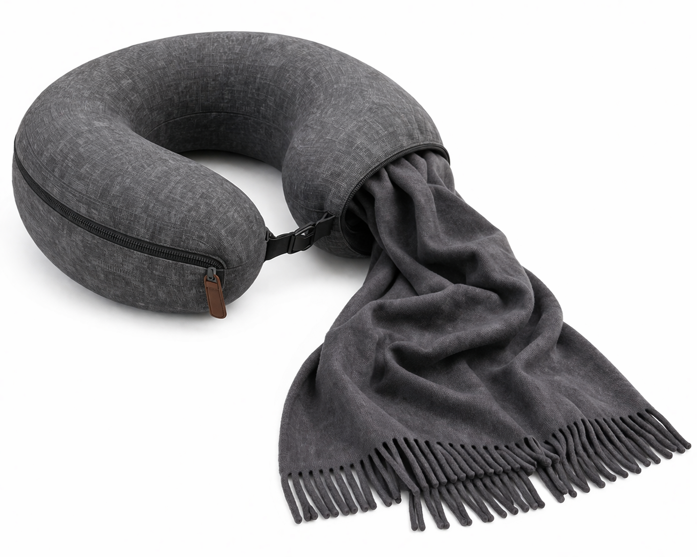 SCHNECK neck pillow with integrated shawl