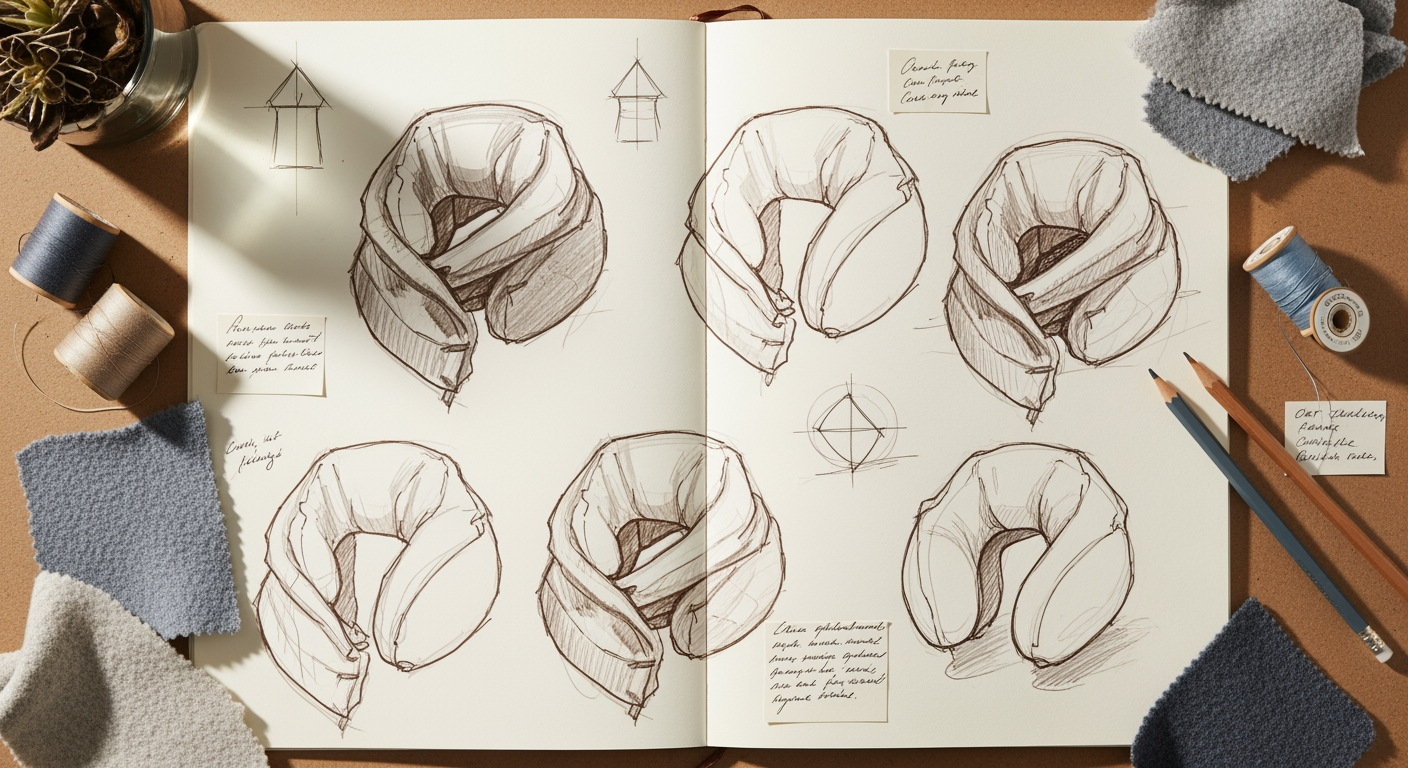 Working sketches from the SCHNECK design notebook